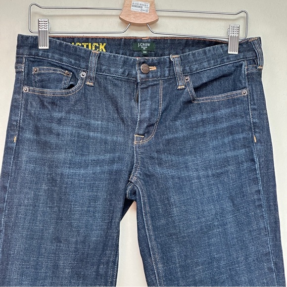 J.Crew Matchstick Stretch Jeans Women’s Size 28S Dark Wash Straight Leg - Picture 2 of 10